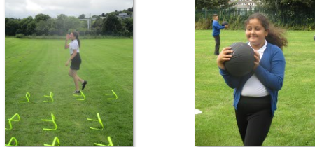 Photos of children's fitness sessions