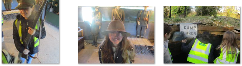 Photos of children at Hawthorn Trenches