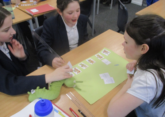 Photo of children researching Mayan gods
