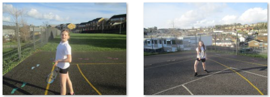 Photos of children doing PE outside