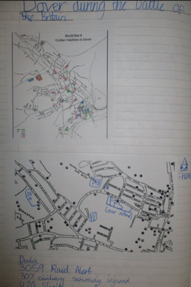 Photo of children's WW2 work