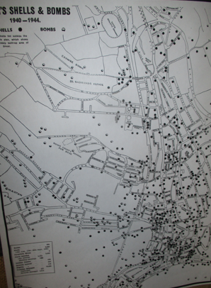 Photo of map of Dover Shells + Bombs