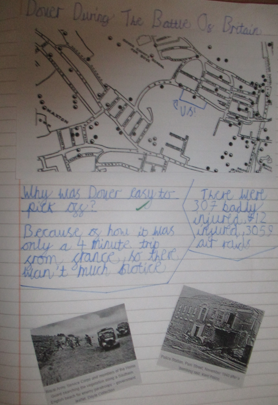 Photo of children's WW2 work