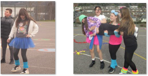 Photos of children dressed up for Red Nose Day