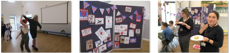 Photos of VE Day party