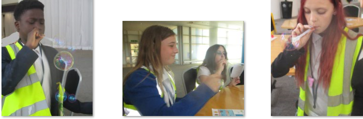 Photos of children at Pfizer Science Jamboree