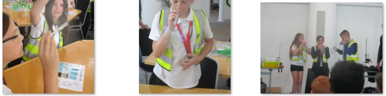 Photos of children at Pfizer Science Jamboree