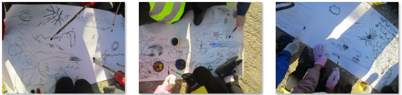 Photos of children's art work in Margate