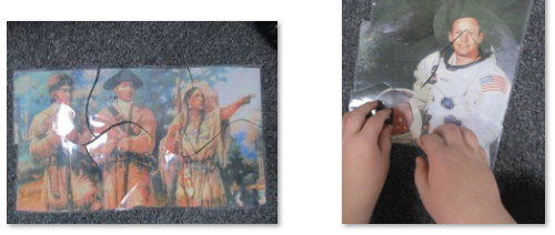 Photos of puzzles put together