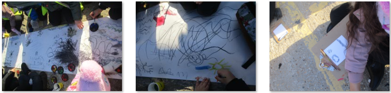 Photos of children's art work in Margate
