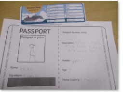 Photos of children's play passport