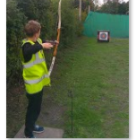 Photo of child doing archery at Betteshanger