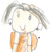 Drawing of Miss Sturman