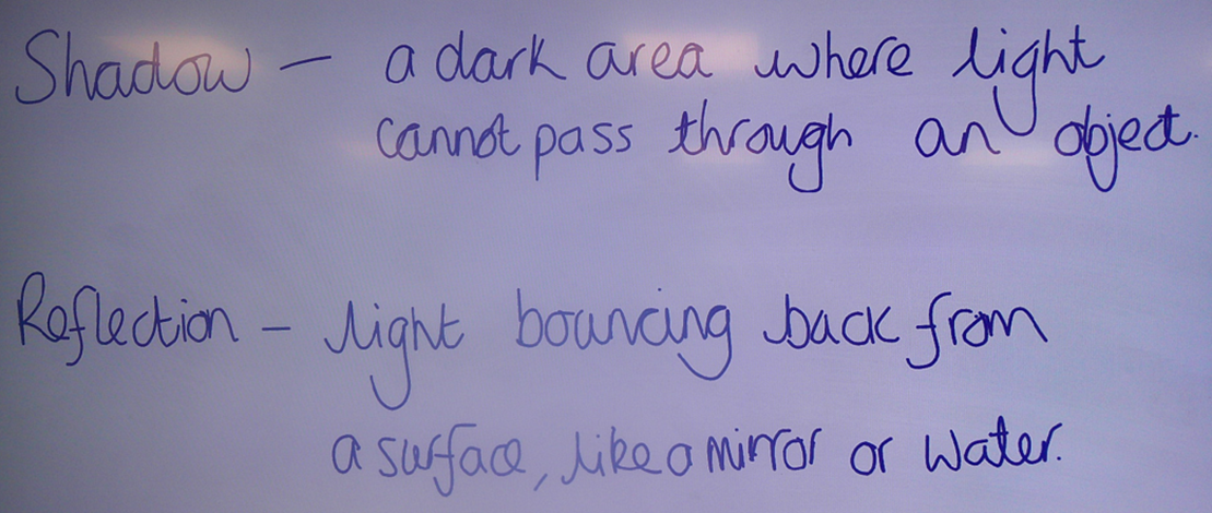 Photo of reflection in art brainstorming