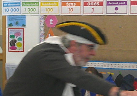 Photo of TA in character for Learning Lift Off