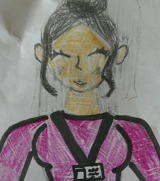 Drawing of Miss Ellis
