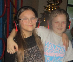 Photo of children at silent disco