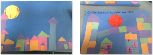 Photos of children's artwork