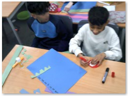 Photos of children's artwork
