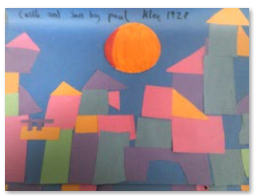Photos of children's artwork
