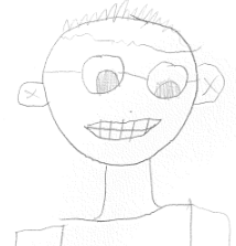 Drawing of Mr McInnes