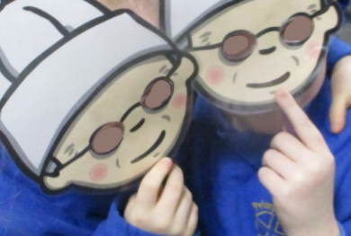 Photo of children in masks