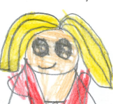 Drawing of Mrs Salter