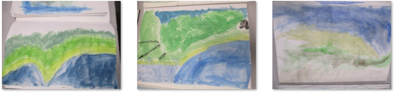 Photos of Turner inspired art