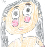 Drawing of Miss Savage