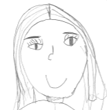 Drawing of Miss Savage