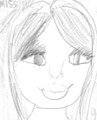 Drawing of Mrs Goldfinch