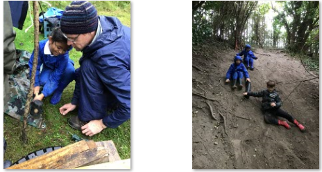 Photos of forest school day