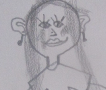 Drawing of Mrs Dedman