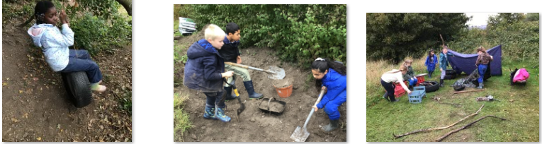 Photos of forest school day