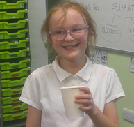 Photo of children making smoothies