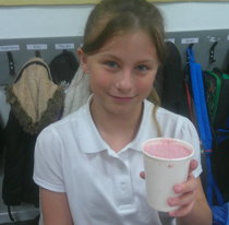 Photo of children making smoothies