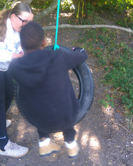 Photo of children enjoying Forest School