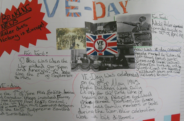 Photo of Children's VE Day Work