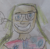 Drawing of Mrs Wright