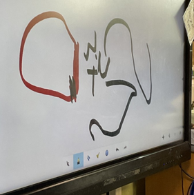 Photos of children's writing