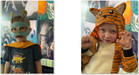 Photos of children dressed as animals
