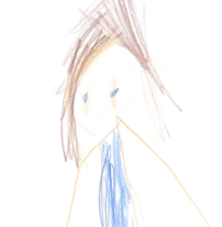 Drawing of Miss Robertson
