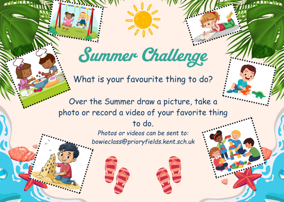 Summer Challenge Flyer, Text Version available at bottom of page!