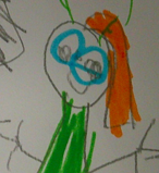 Drawing of Mrs Patterson
