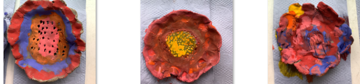 Photos of Georgia O'Keeffe inspired art