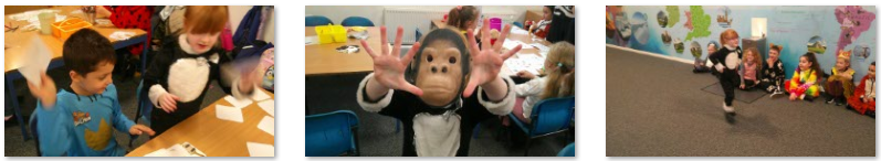 Photos of children dressed up as animals