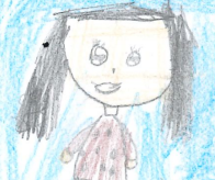 Drawing of Miss Reynolds