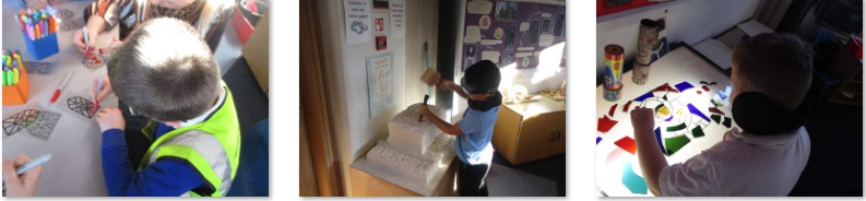 Photos of children at Canterbury Cathedral