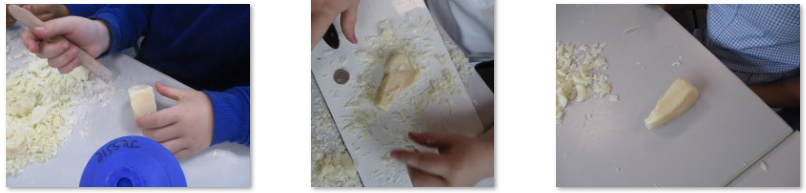 Photos of children soap knapping
