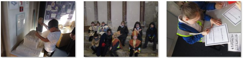 Photos of children at Canterbury Cathedral